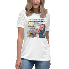 Load image into Gallery viewer, DeSantis Airlines Announcing New Service Short Sleeve Women's Fashion Fit T-Shirt