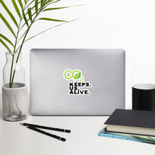 Load image into Gallery viewer, CO2 Keeps. Us. Alive. Bubble-free stickers
