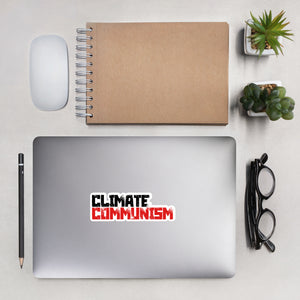 Climate Communism Bubble-free stickers