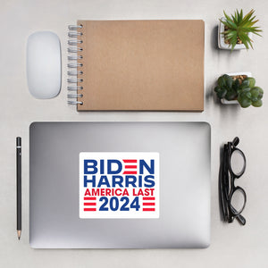 BIDEN HARRIS 2024 America First Bubble-free stickers