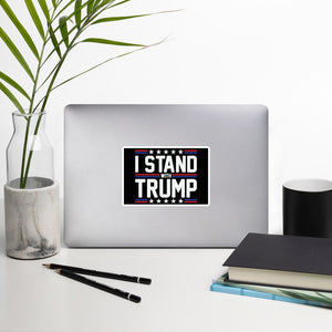 I Stand With Trump Bubble-free stickers