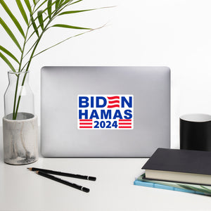 BIDEN HAMAS 2024 Bubble-free stickers