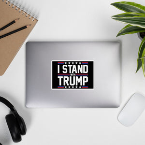 I Stand With Trump Bubble-free stickers