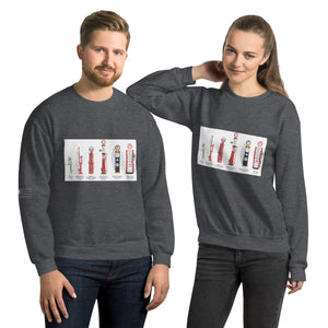 History of Gas Pumps Men's Sweatshirt