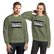Load image into Gallery viewer, No To Net Zero Men&#39;s Sweatshirt
