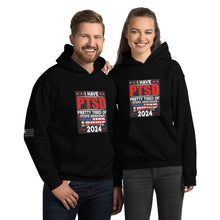 Load image into Gallery viewer, I Have PTSD: Pretty Tired of Stupid Democrats Women&#39;s Hoodie
