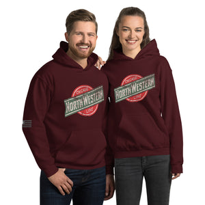 North Western Chicago Line Women's Hoodie