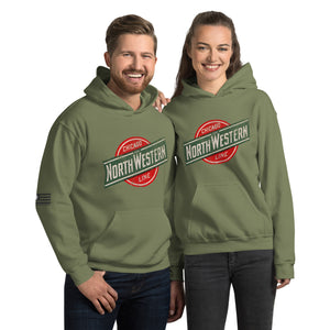 North Western Chicago Line Women's Hoodie