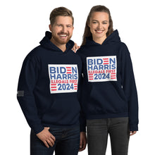 Load image into Gallery viewer, BIDEN HARRIS 2024 Illegals First Women&#39;s Hoodie
