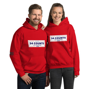 34 Counts Still Voting for Trump 2024 Women's Hoodie