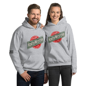 North Western Chicago Line Men's Hoodie