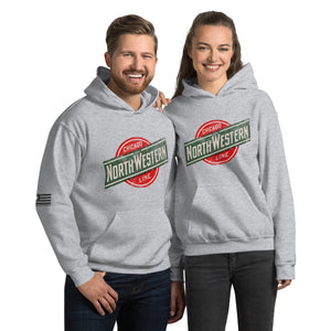 North Western Chicago Line Women's Hoodie