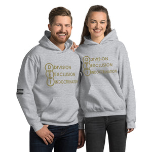 DEI Division Exclusion Indoctrination Men's Hoodie