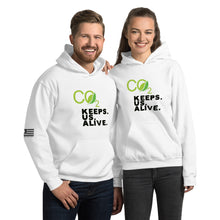 Load image into Gallery viewer, CO2 Keeps. Us. Alive. Men&#39;s Hoodie
