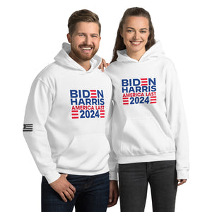 BIDEN HARRIS 2024 America Last Men's Hoodie