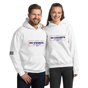 34 Counts Still Voting for Trump 2024 Men's Hoodie