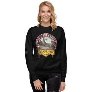 Denver and Rio Grande Railroad Scenic Route Women's Sweatshirt