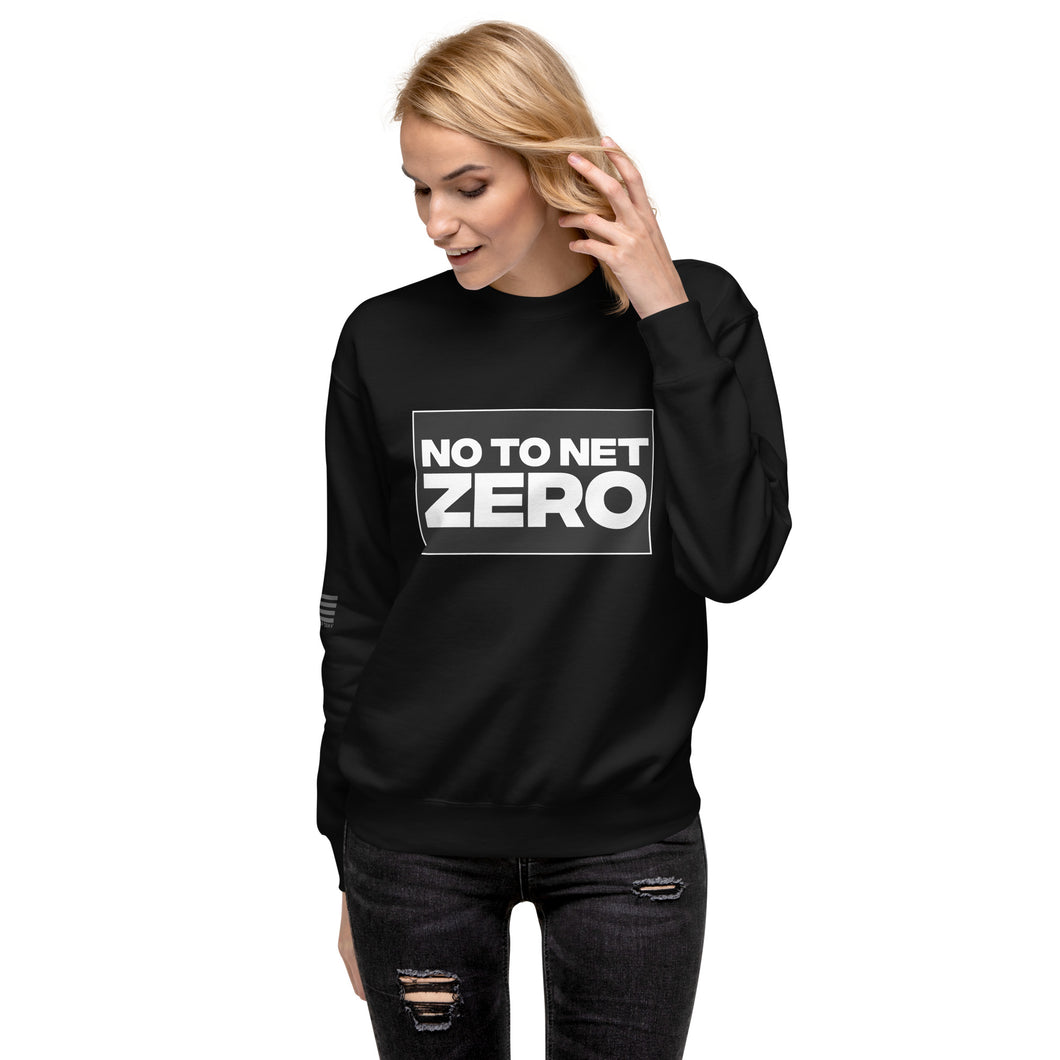 No To Net Zero Women's Sweatshirt
