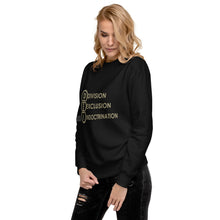 Load image into Gallery viewer, DEI Division Exclusion Indoctrination Women&#39;s Sweatshirt
