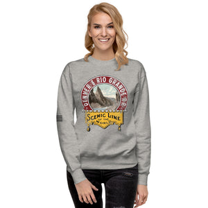 Denver and Rio Grande Railroad Scenic Route Women's Sweatshirt