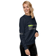 Load image into Gallery viewer, Green is a Color, Not a Scientific Term Women&#39;s Sweatshirt
