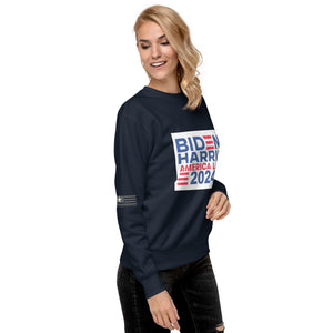 BIDEN HARRIS 2024 America Last Women's Sweatshirt