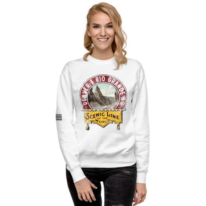 Denver and Rio Grande Railroad Scenic Route Women's Sweatshirt