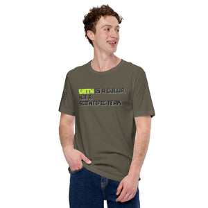 Green is a Color, Not a Scientific Term Men's t-shirt