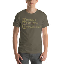 Load image into Gallery viewer, DEI Division Exclusion Indoctrination Men&#39;s t-shirt
