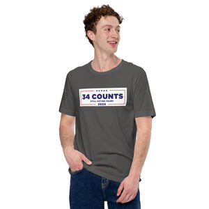 43 Counts Still Voting for Trump 2024 Men's t-shirt