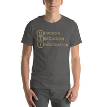 Load image into Gallery viewer, DEI Division Exclusion Indoctrination Men&#39;s t-shirt
