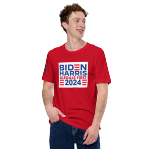 BIDEN HARRIS 2024 Illegals First Men's t-shirt