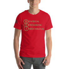 Load image into Gallery viewer, DEI Division Exclusion Indoctrination Men&#39;s t-shirt
