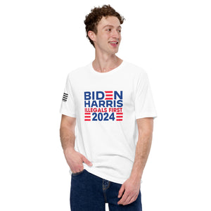 BIDEN HARRIS 2024 Illegals First Men's t-shirt