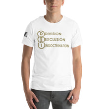 Load image into Gallery viewer, DEI Division Exclusion Indoctrination Men&#39;s t-shirt
