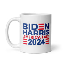 Load image into Gallery viewer, BIDEN HARRIS 2024 America Last mug
