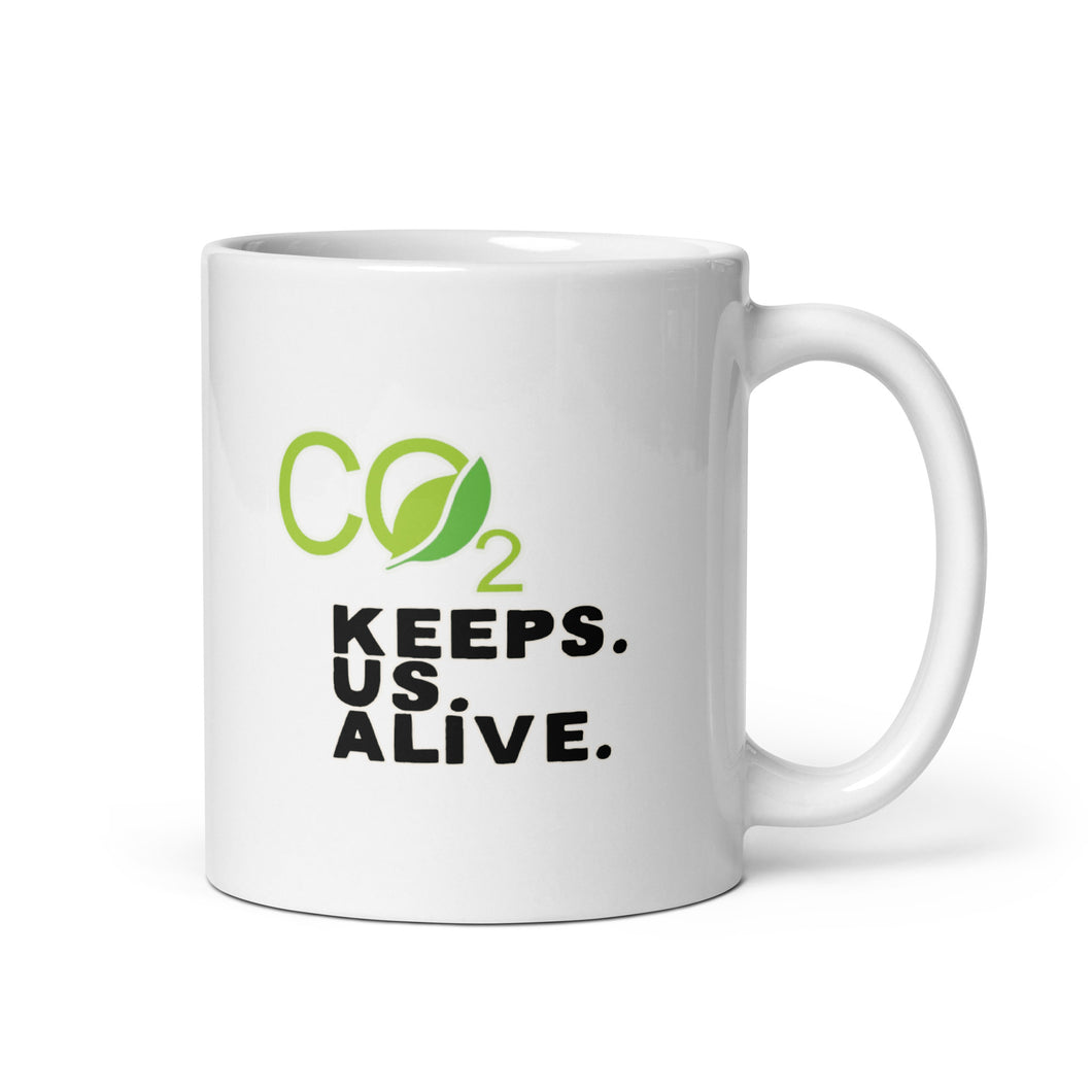 CO2 Keeps. Us. Alive. Mug