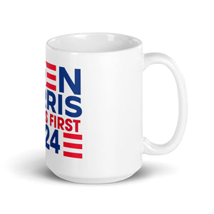 BIDEN HARRIS 2024 Illegals First mug