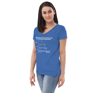 Americans Killed in One Year Women’s V-neck T-shirt