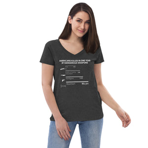 Americans Killed in One Year Women’s V-neck T-shirt