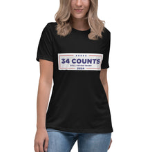 Load image into Gallery viewer, 34 Counts Still Voting for Trump Women&#39;s Relaxed T-Shirt
