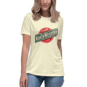 North Western Chicago Line Women's Relaxed T-Shirt