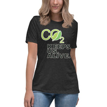 Load image into Gallery viewer, CO2 Keeps. Us. Alive. Short Sleeve Women&#39;s Fashion Fit T-Shirt
