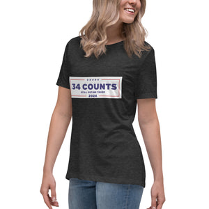 34 Counts Still Voting for Trump Women's Relaxed T-Shirt