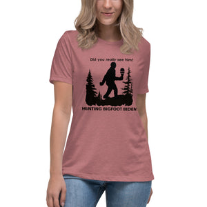 Bigfoot Biden Women's Relaxed T-Shirt