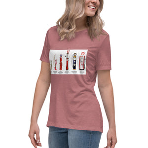 History of Gas Pumps Women's Relaxed T-Shirt