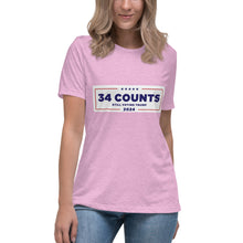 Load image into Gallery viewer, 34 Counts Still Voting for Trump Women&#39;s Relaxed T-Shirt
