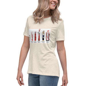 History of Gas Pumps Women's Relaxed T-Shirt