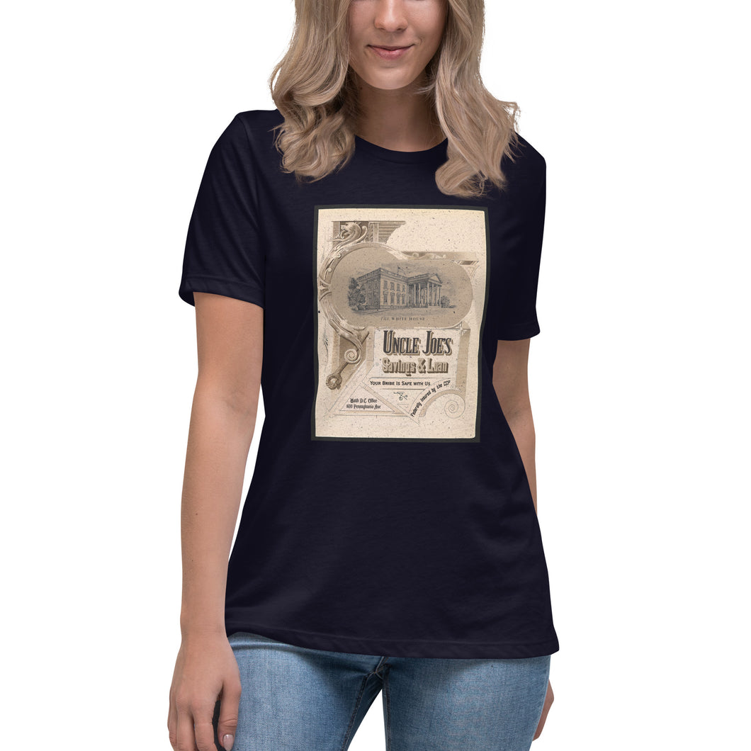 Uncle Joe's Savings and Loan Women's Relaxed T-Shirt