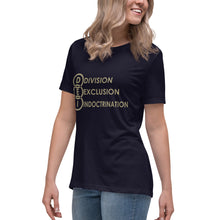 Load image into Gallery viewer, DEI Division Exclusion Indoctrination Women&#39;s Relaxed T-Shirt
